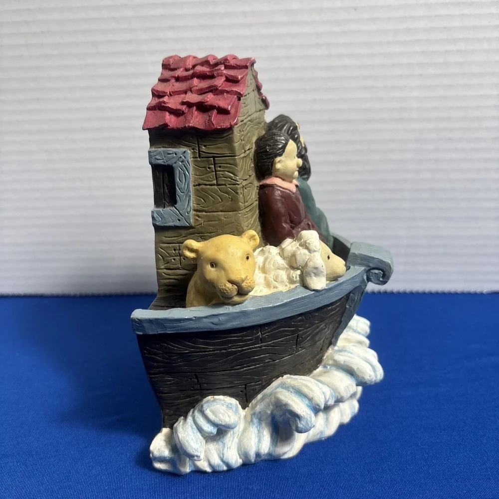 Resin Noah Ark Noah Wife And Animals 7